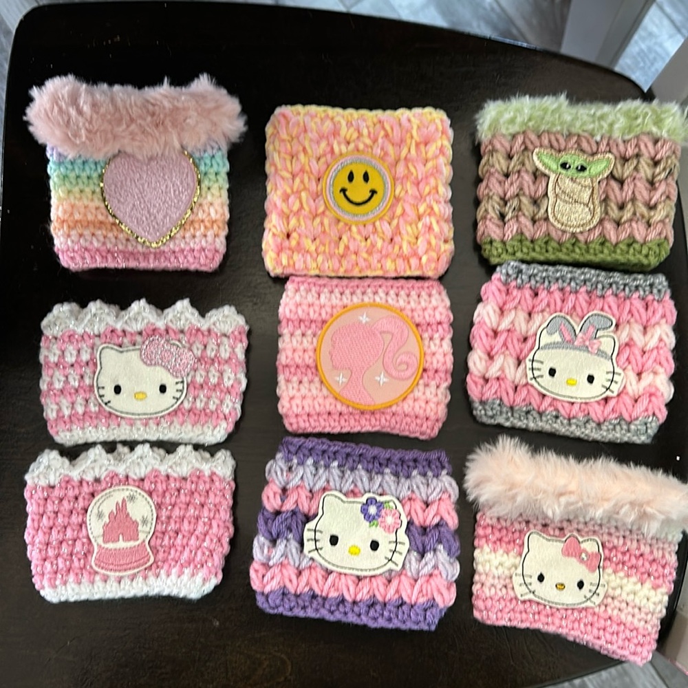 NWOT cup cozies bundle of 9